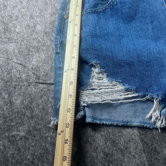 Rewash Women Shorts 11/30 Super High Rise Vintage Reunion Ripped Frayed #0271 - Picture 4 of 8